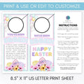 egg hunt printable Easter game
